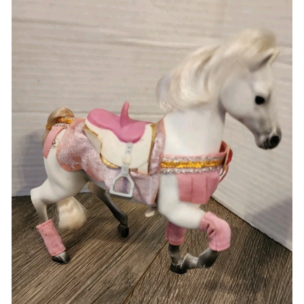 Vintage Marchon Grand Champion 1992 Horse Saddle 7"H Leg Warmers Pink White